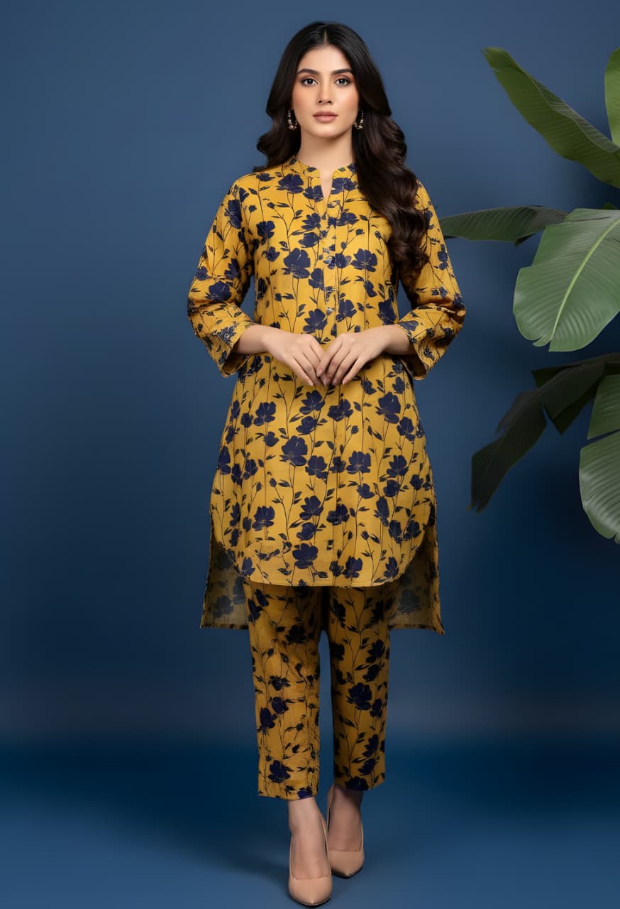 Premium Allover Khaddar 2-Piece Unstitched Suit