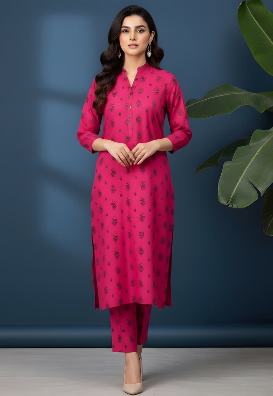 Premium Allover Khaddar 2-Piece Unstitched Suit