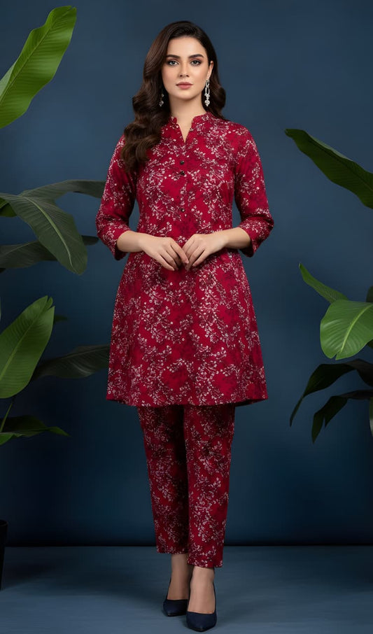 Premium Allover Khaddar 2-Piece Unstitched Suit